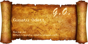 Gusatu Odett névjegykártya